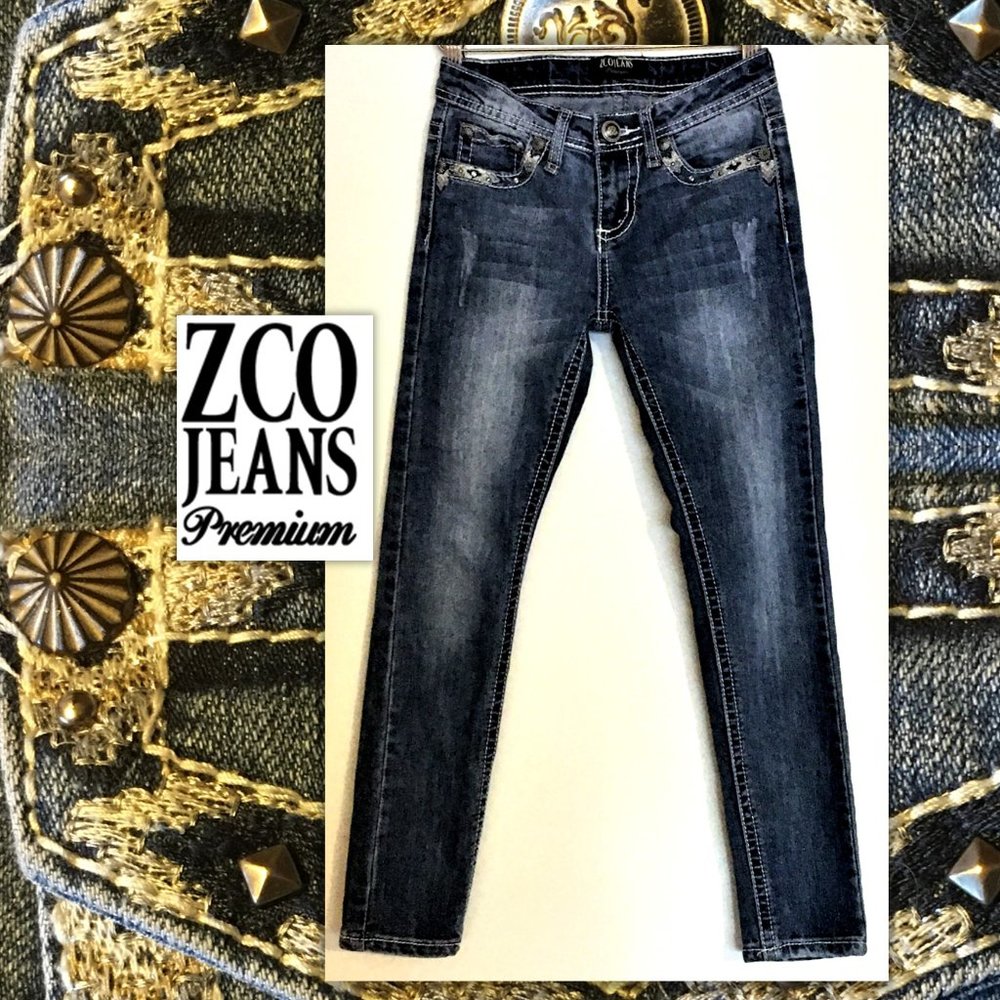 ZCO JEANS Premium Denim Embellished Girls Jean 10